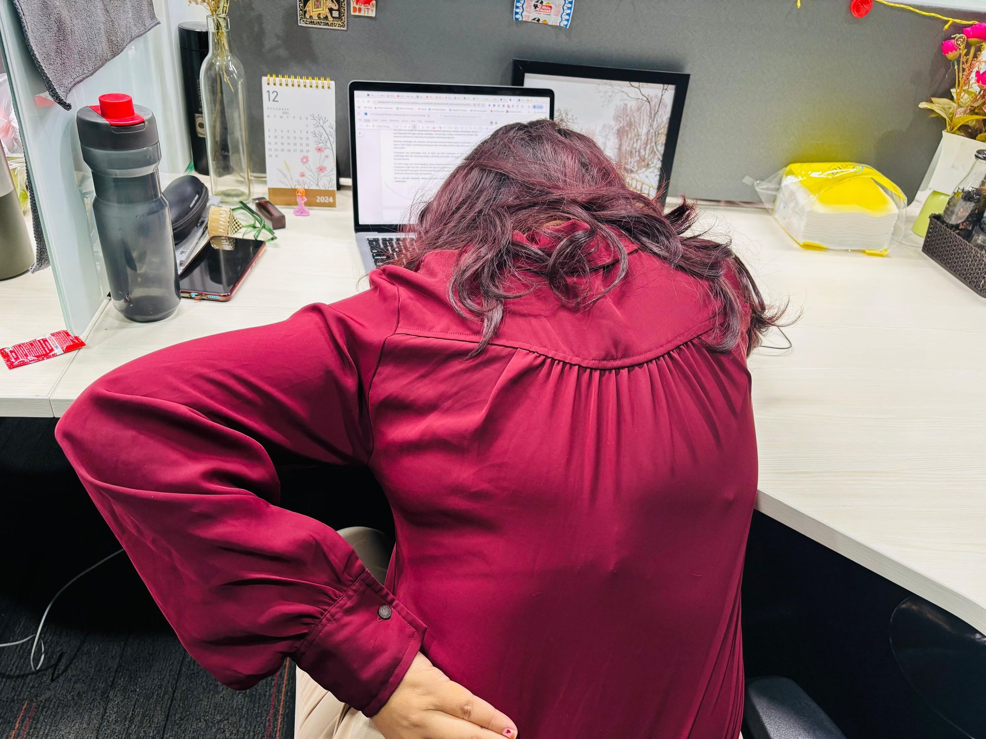 Woman with Back Pain