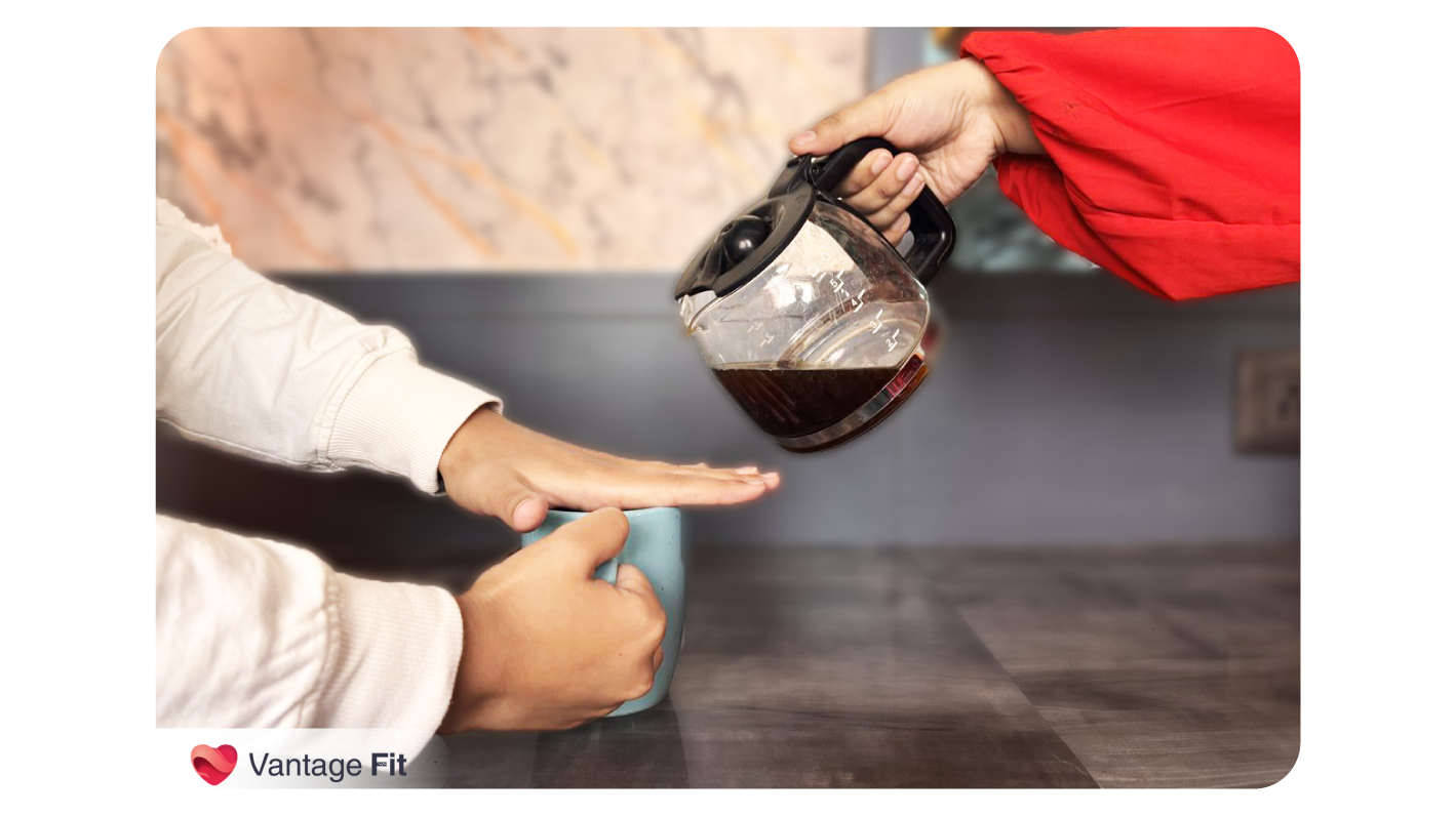 Reducing caffeine intake