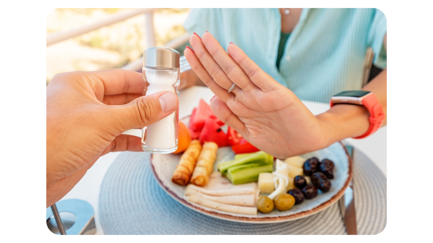 Reducing sodium intake in food
