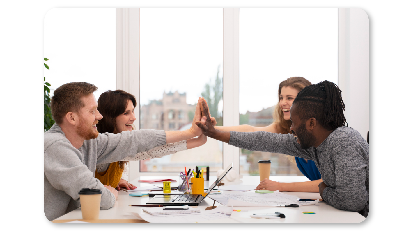 An Employee Practices Self Care At Work by Making Work-Friends