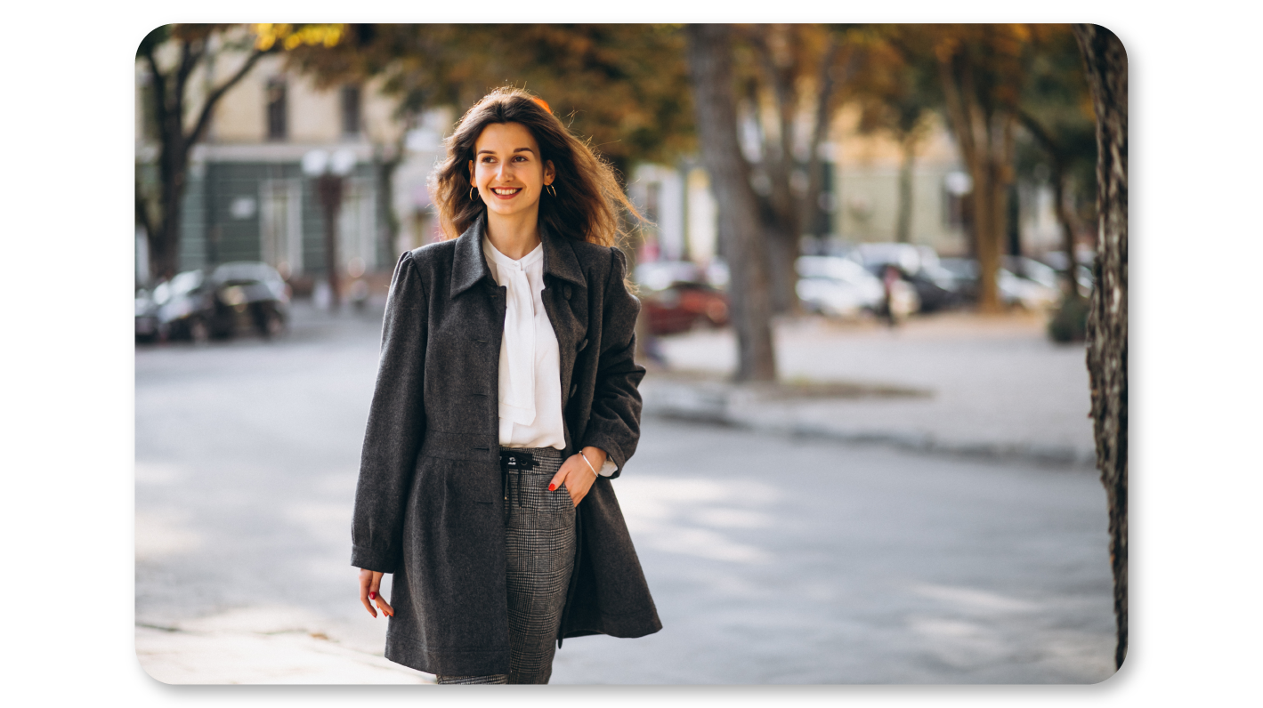 A Woman deals with Anxiety and Depression through Mindful Walking Meditation