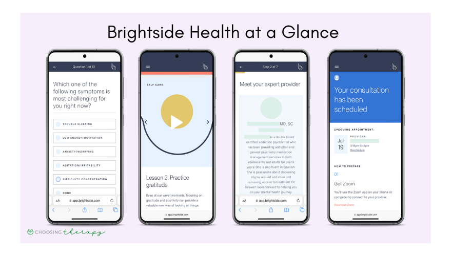 Brightside App Interface