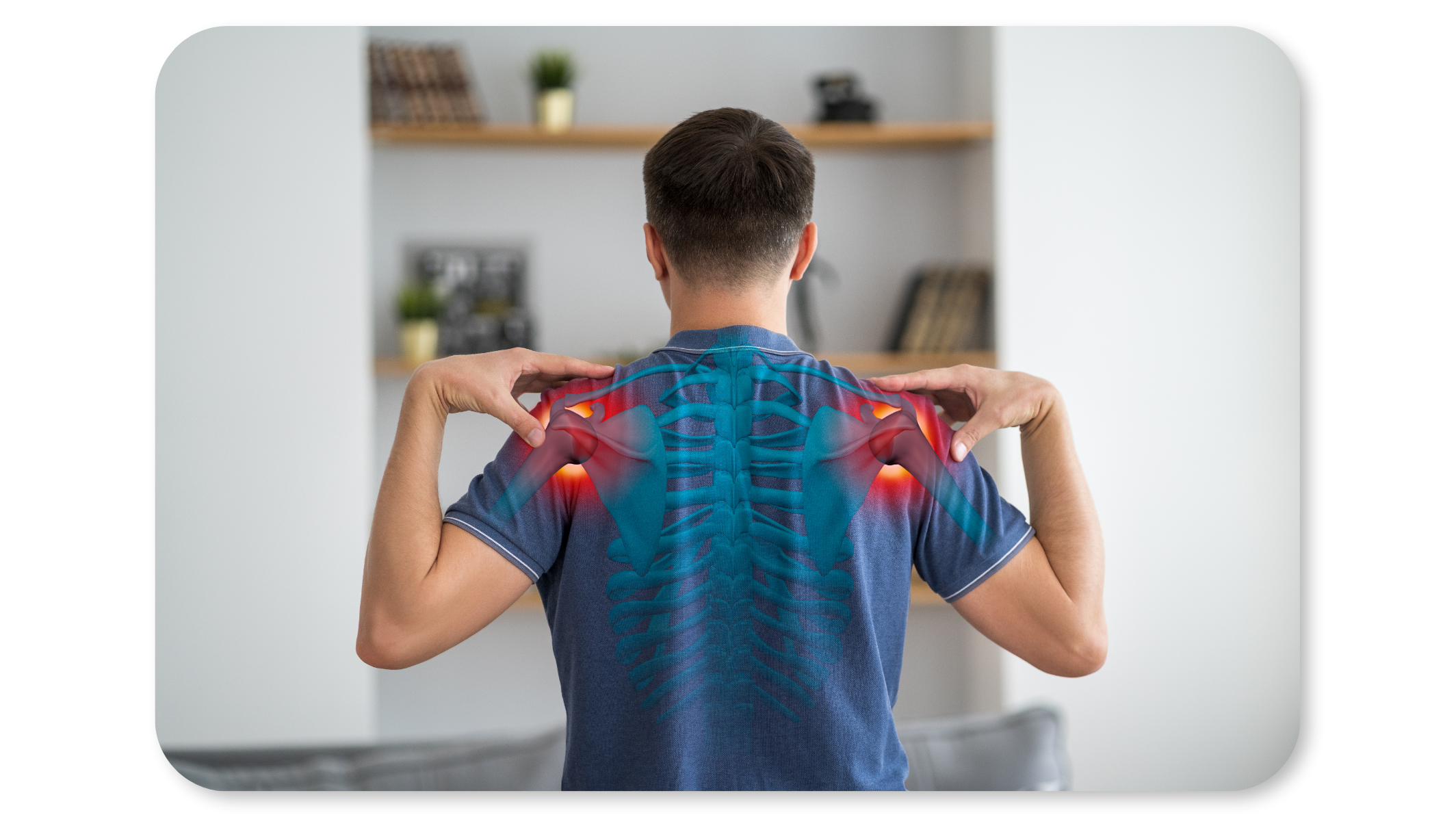 Employee practises shoulder roll