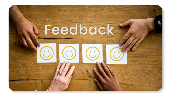 Employees giving feedback to management