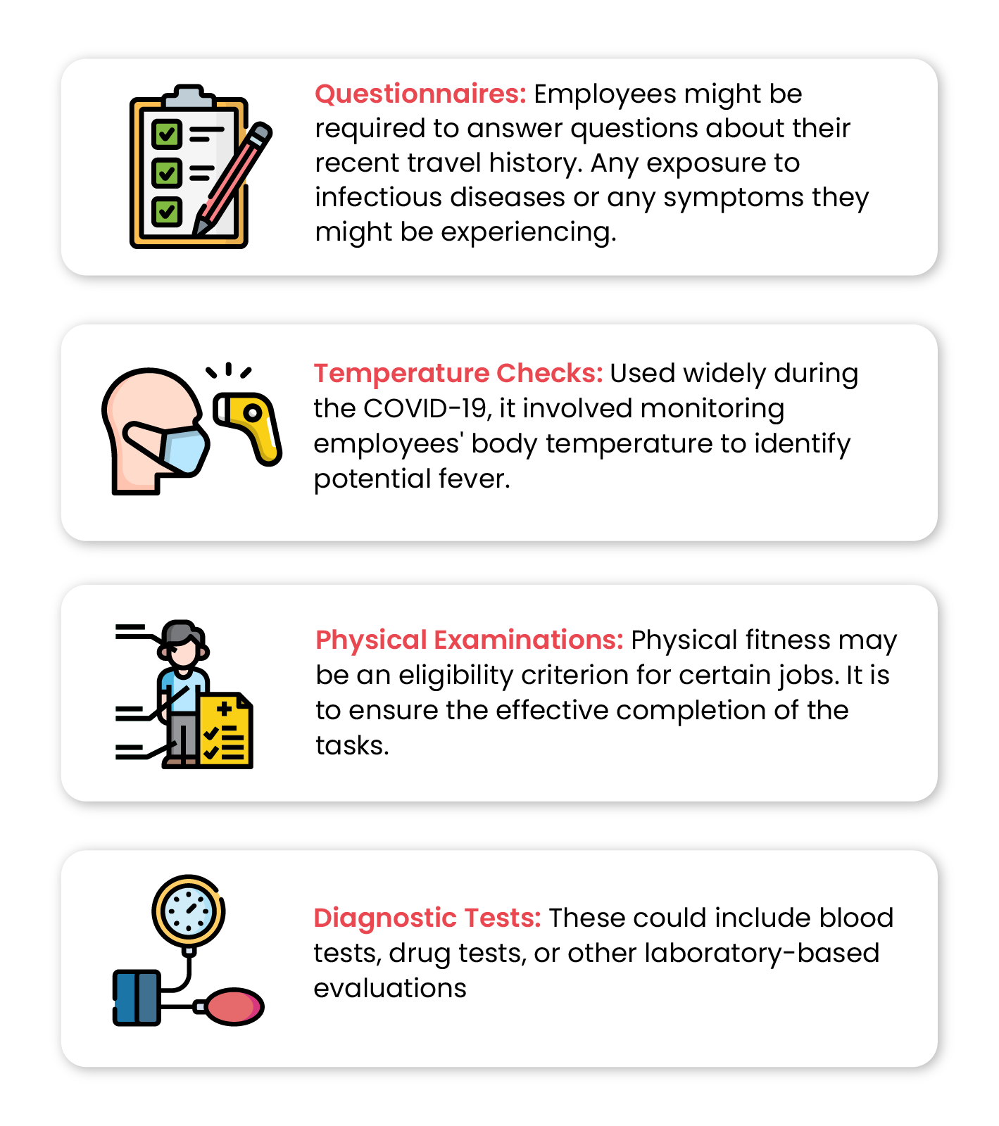methods for assessing employee health status explained
