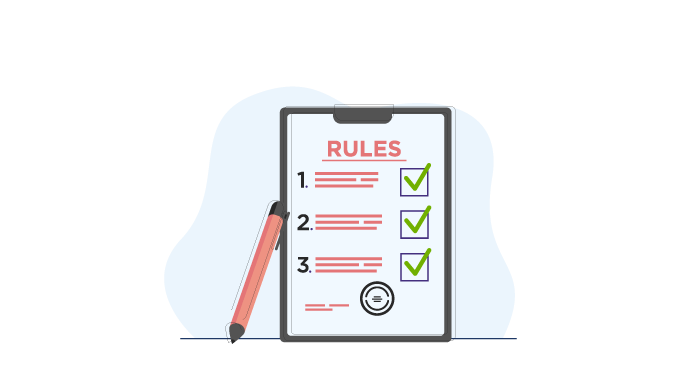 A list of parameters and rules for weightloss challenge