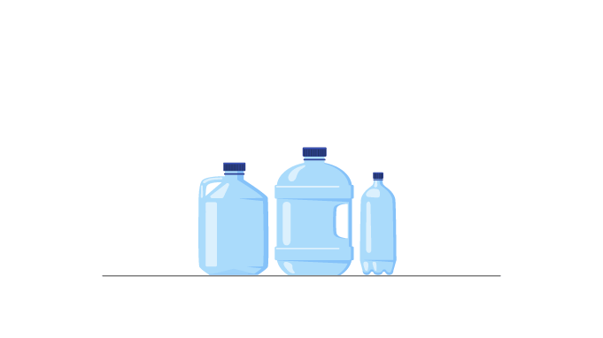 Un employé effectuant le défi d'eau dans le cadre des jeux de bien-être Fun Vendredi.