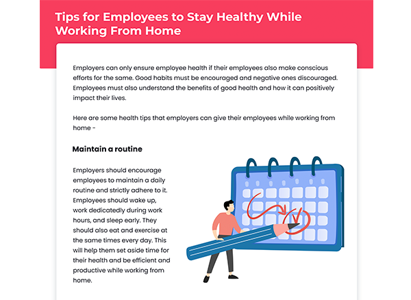 Incorporating Work-From-Home Wellness with Vantage Fit Slide 2